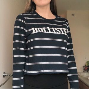 hollister long sleeve crop top